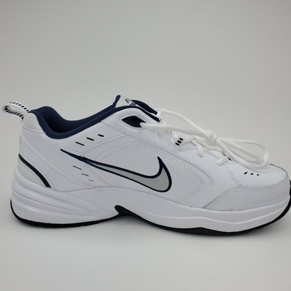 Nike Air Monarch IV Shoes White Silver Blue 415445-102 Men's 12 *LEFT SHOE ONLY* - Picture 2 of 10